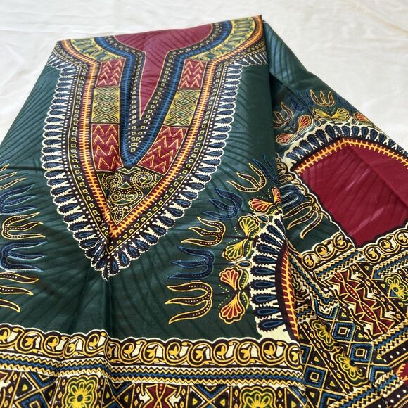 Phoenix Hitarget African Wax Multi Abstract ~2.75 Yards 100% Cotton 102 x46 inch - Picture 7 of 7